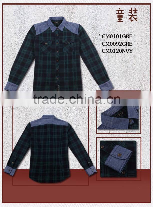 latest collection of kids casual flannel shirt design
