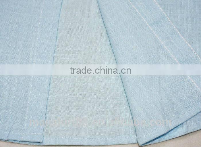 2016 latest design custom elegant sim fit mandarin collar linen shirt