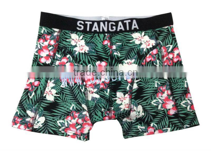 seamless underwear men's boxers brief short digital print