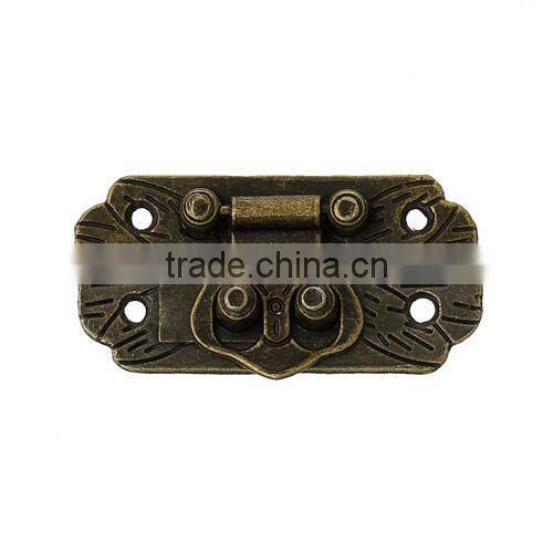 Wholesale Antique Bronze Jewelry Buckle Decorative Wooden Box Lock