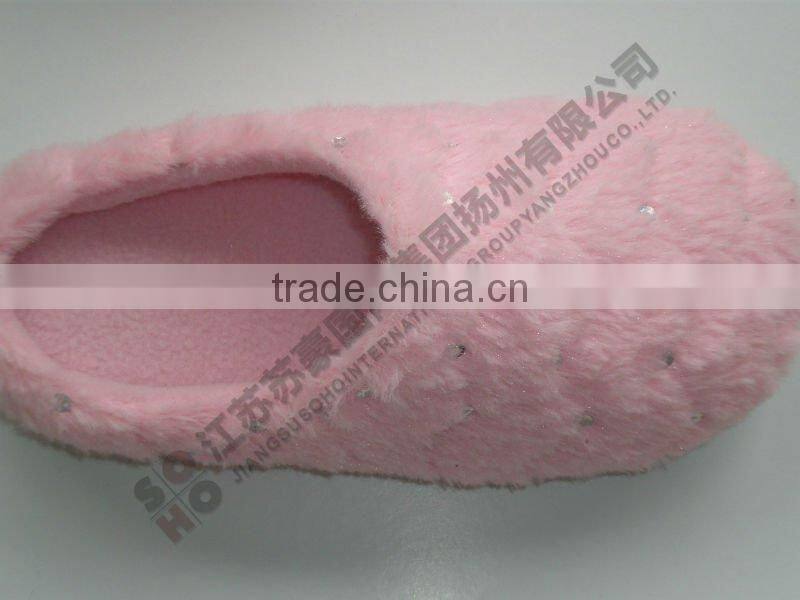 closed toe Cartoon indoor outdoor women or girl shoes Plush Slipper
