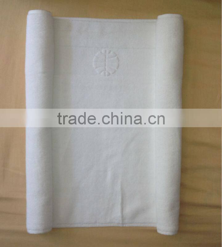 hotel towel floor mat