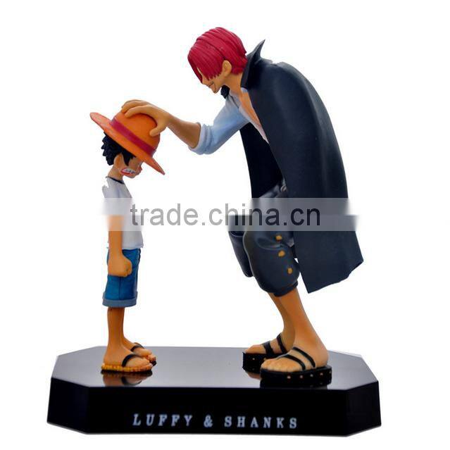 Wholesale Price action figure One Piece Luffy&Shanks One Piece Recollection classical scene hot action figure