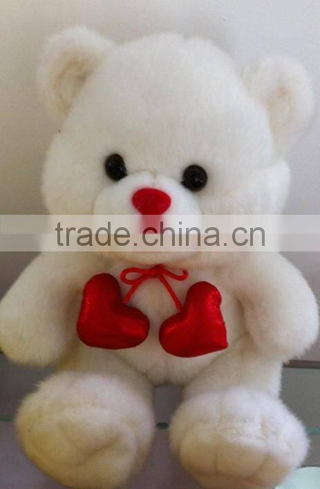 factory supply soft grey Valentine bears for kids