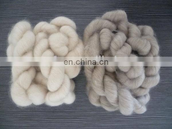 wholesale 100% dehaired cashmere fiber dehaired cashmere tops