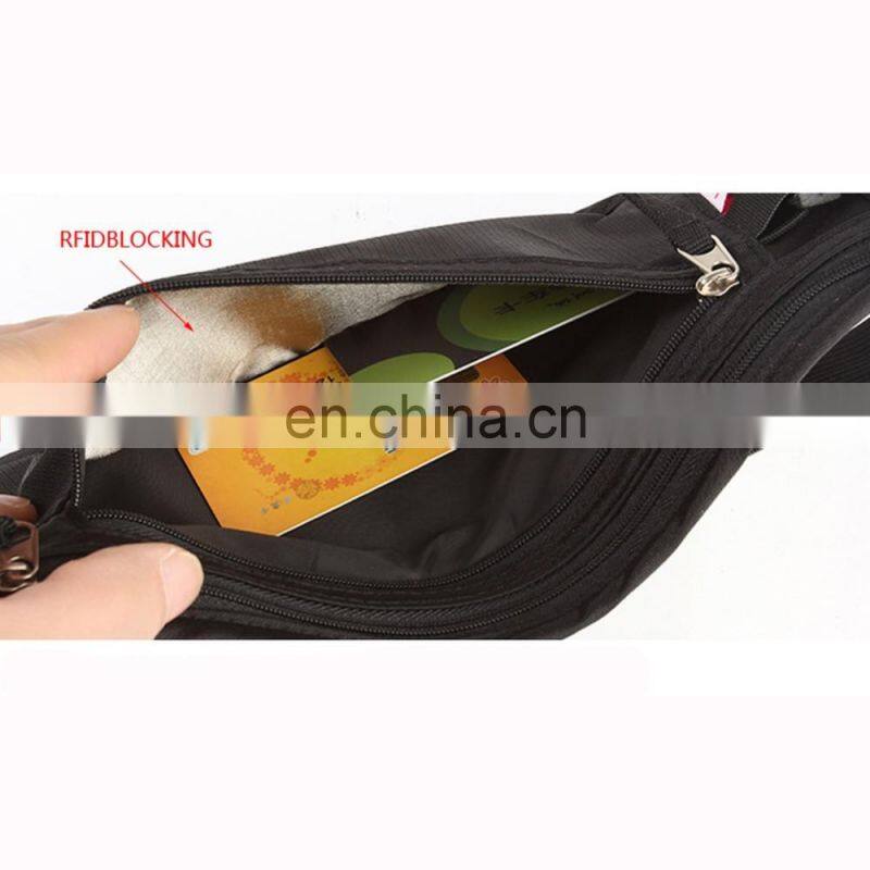 Aifan Black Ripstop Nylon Rfid Blocking Travel Stock Passport Holder