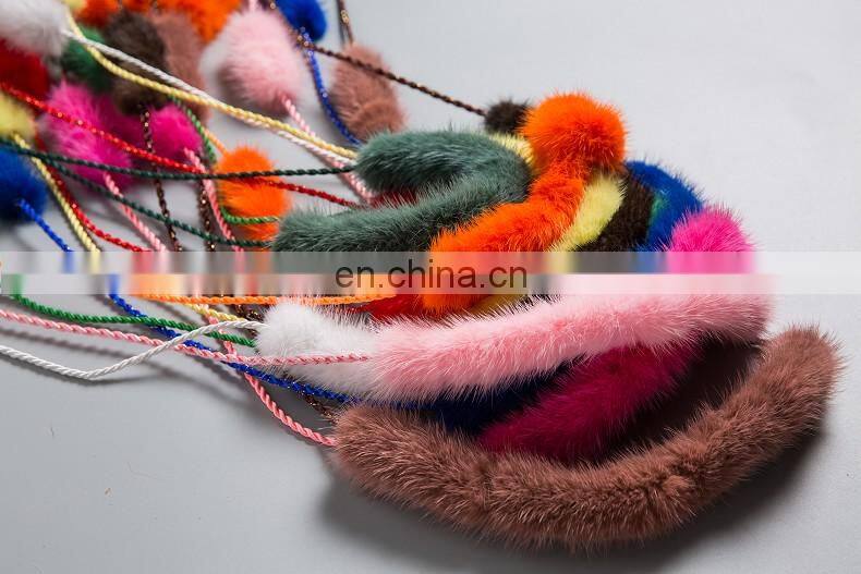 Lady Mink Fur Gloves/Mitten Fur Finger Gloves/Knitted Mink Fur Women Gloves