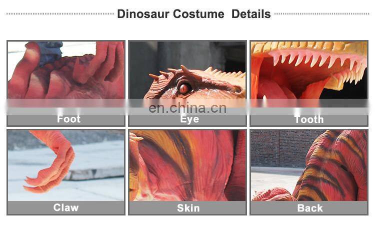 lifelike adult Jurassic Velociraptor Costume for Entertaining