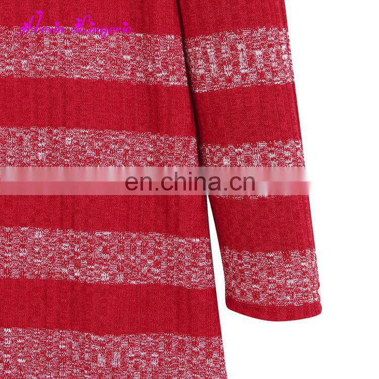 2017 Latest Fashion Red Long Kintting Cardigan Women Tops