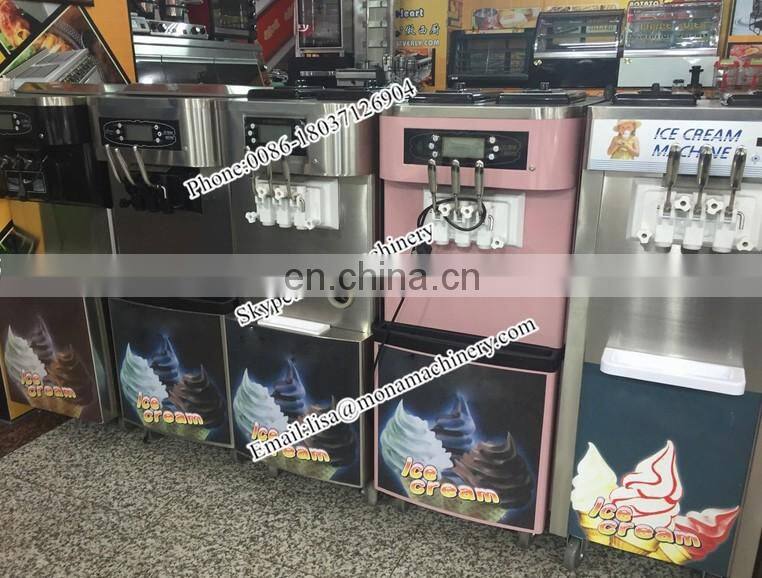 New hot sale stainless steel commercial CE approved ice cream making machine/ Soft Serve Ice Cream Machine For Sale