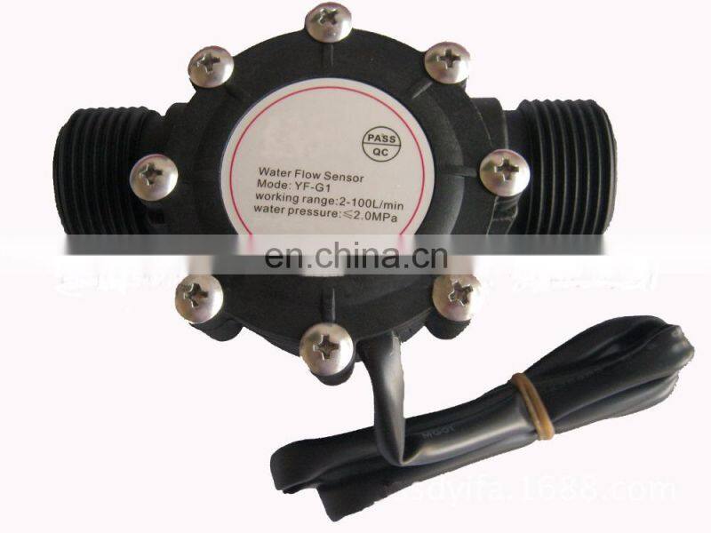 G1" DN25, water flow sensor, 1 inch Hall flowmeter for central air conditioning pool water flow switch