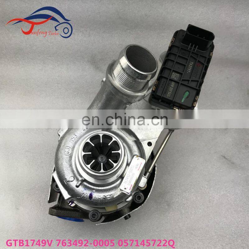 Original Turbo GTB1749V 763492-0005 057145722Q Turbocharger for 2007-09 Audi Q7, A8 4.2 TDI with W24 Engine