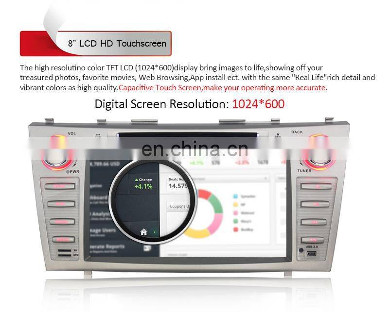 8 inch special capacitive touch screen car Radio GPS Navigation for Camry 2007-2011