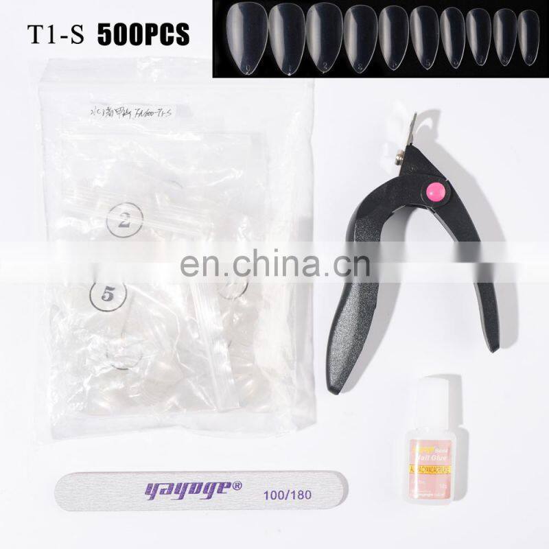 factory price Nail Accessary Set Fake Airbrushed Practice Nail Tips Kit OEM ODM for nail salon