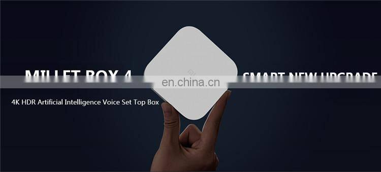 Chinese Original Xiaomi Mi 4 TV Box Voice Control Amlogic S905L 2GB 8GB 2.4G Wi-Fi/BT4.1 EDR/Supports 4K HDR/H.265 Set Top Box