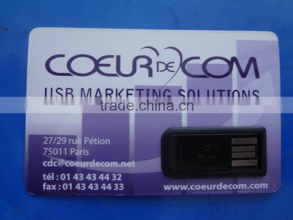 china manufacture hot selling usb credit card logo with Paper printer