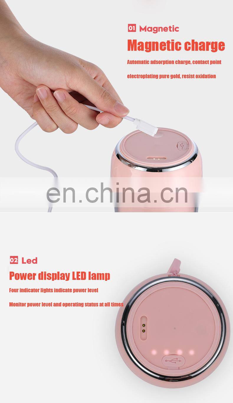 3000mAh large capacity rechargeable vacuum USB blender