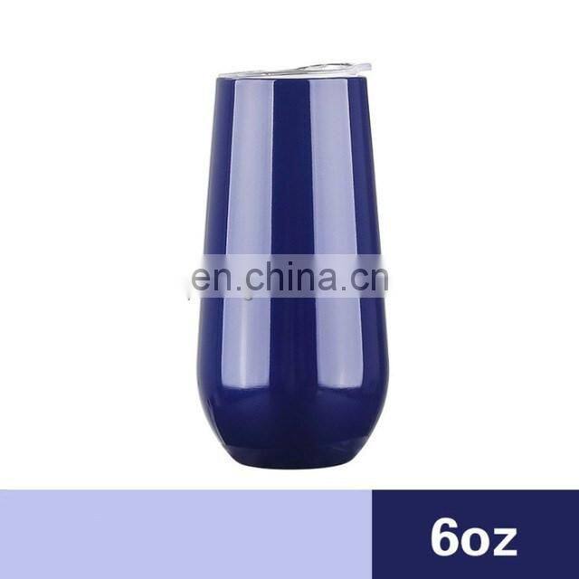 Hot Selling Colorful 6OZ Stainless Steel Wine Glass Mug Steel