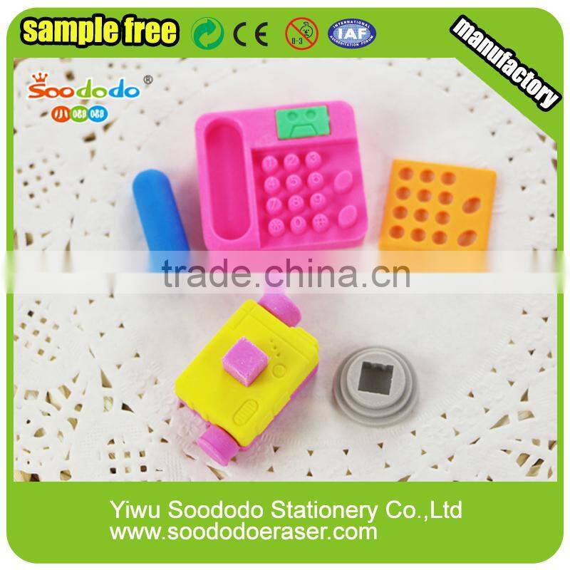 EN71-3 certificate 3D Camera Eraser Shape Erasers