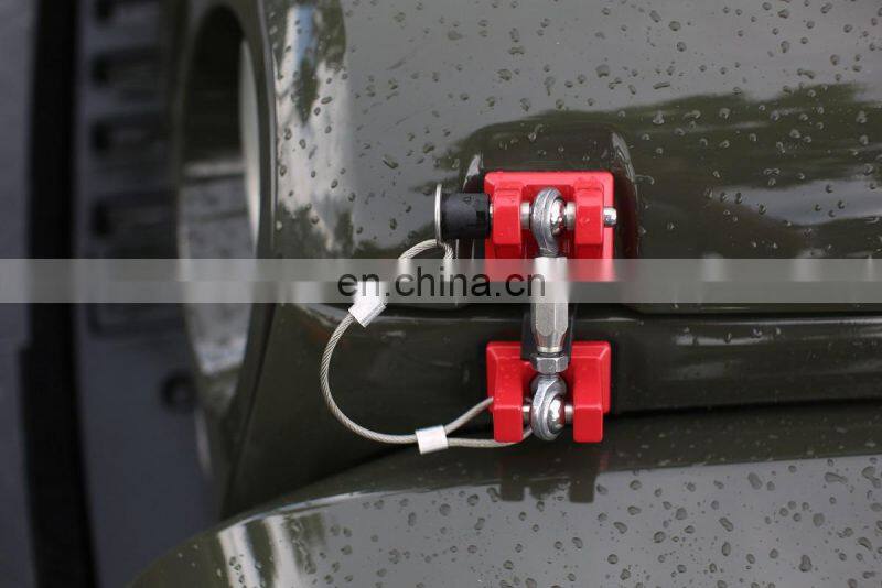 Aluminum For Jeep For for wrangler JK Hood Latch Latches J269 Hood Catch Set for jeep JK for wrangler