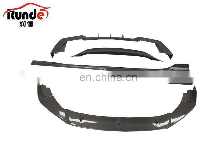 Runde Carbobn Fiber Material New Style Bodykit With Front Rear Lip Side Skirt Spoiler For Maserati Ghibli Body Kit