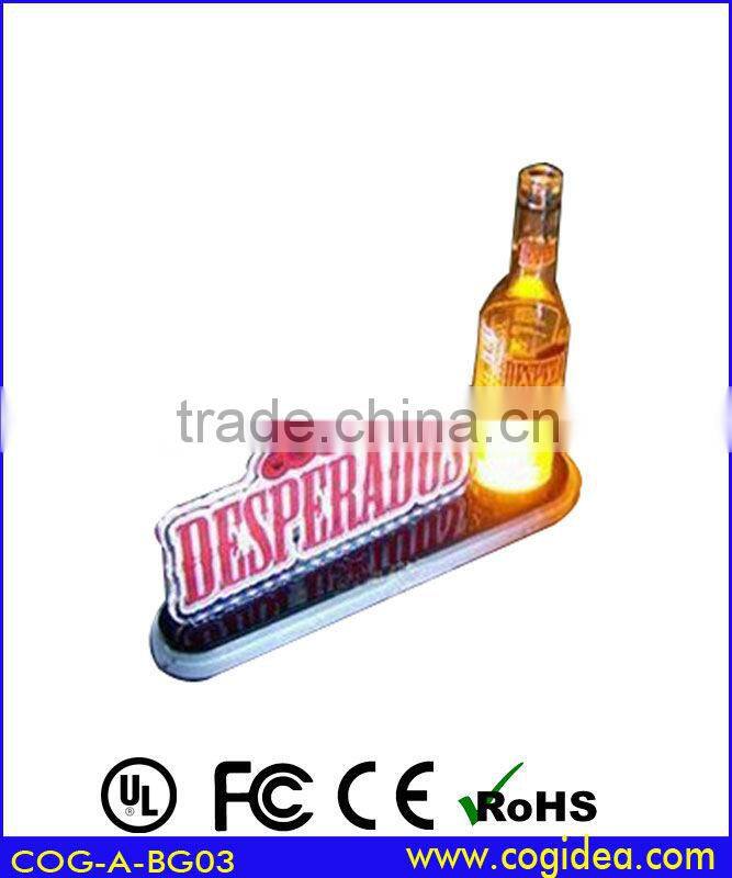 Acrylic led bottle glorifier display