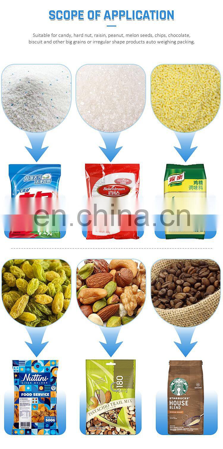 4 Head Weigher Detergent Powder Packing Filling Machine