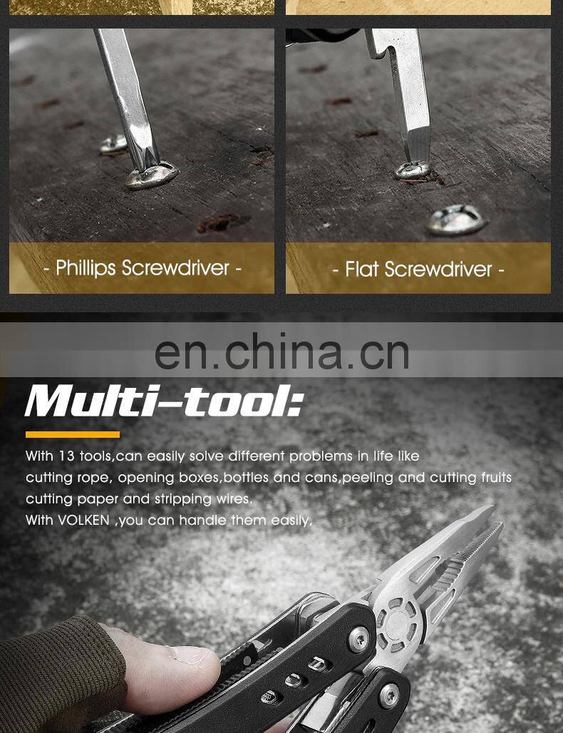 Amazon's New Multi-Purpose Outdoor Tools Outdoor Stainless Steel Wire Sriping Pliers Portable Foldable Pocket Pliers