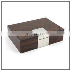 wholesale modern small portable travel solid wood cigar box bag cedar wooden cigar humidor