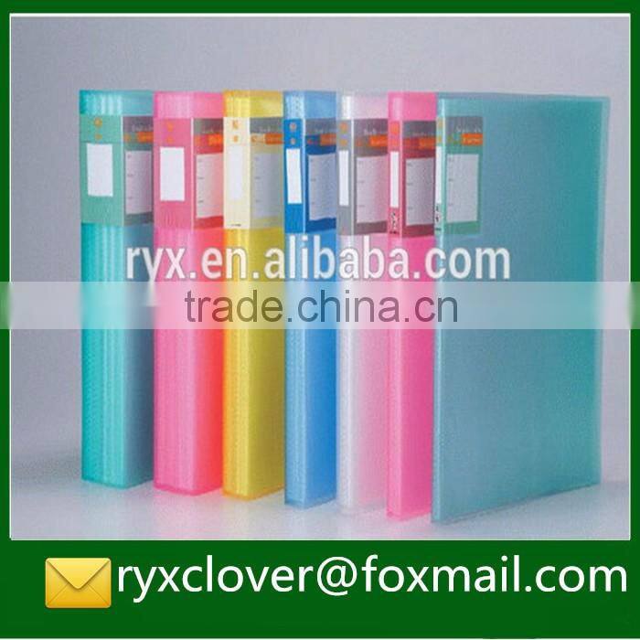 A4 Clear Customize Plastic Sheet Folder Display Book