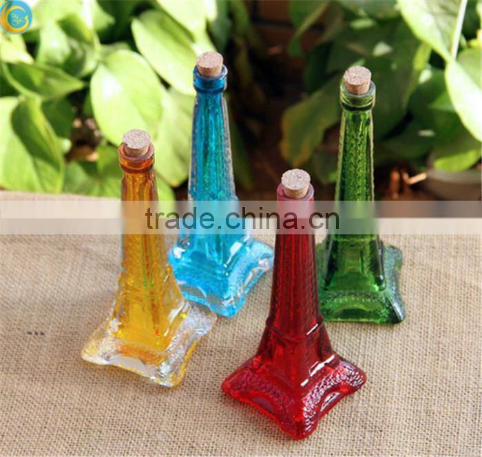 coloured eiffel tower glass vase trumpet vase