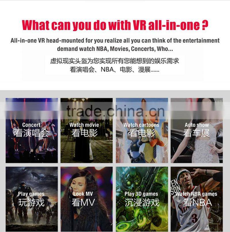 WIFI Bluetooth 4.0 3d glasses All in one Virtual Reality VR headset
