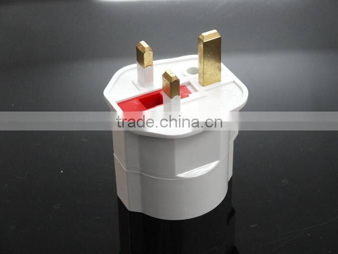 CE ROHS Approved Reliable PC UK Ireland HK Malaysia Singapore to Schuko Germany EU Plug Travel adapter Converter