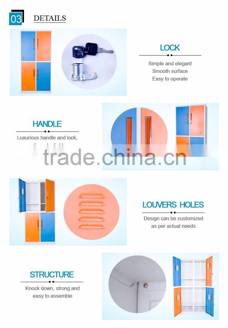 Colorful steel locker gym locker school locker