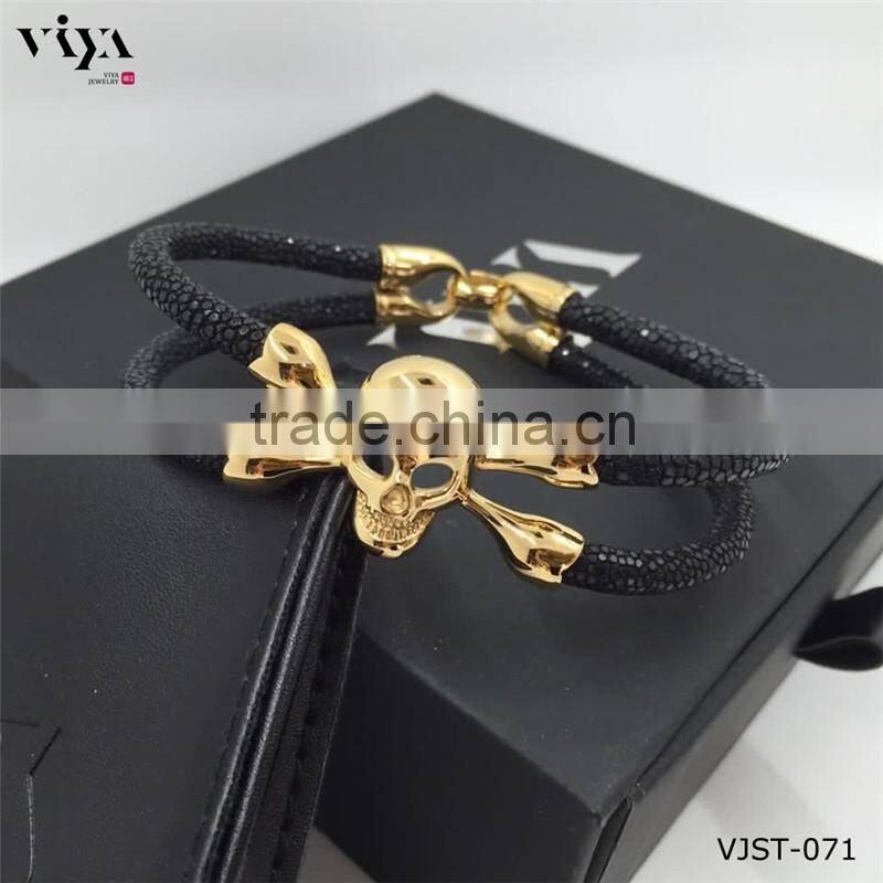 2016 Nes Design 316l Stainless Steel Skull Clasp, Luxury 18k Gold Jewelry Clasp, Popular North Skull Clasp