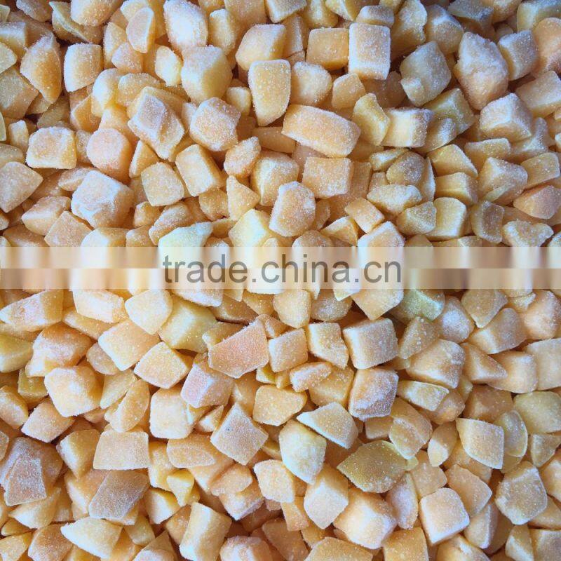 Yellow Peach Frozen Diced