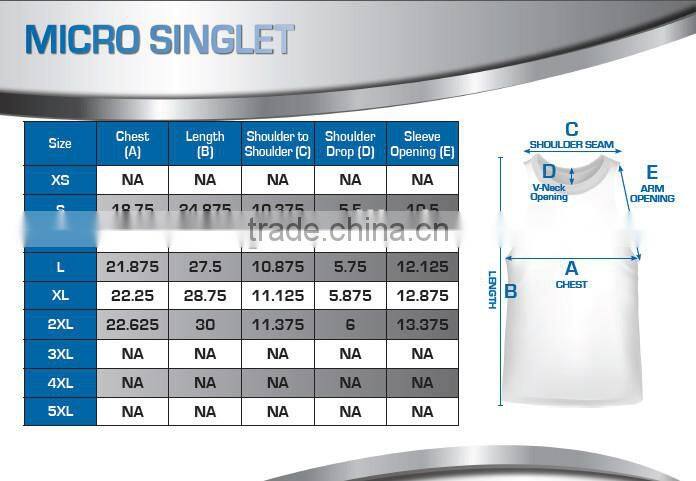 Custom Made Round Neck Men's Tank Tops Printed 2015