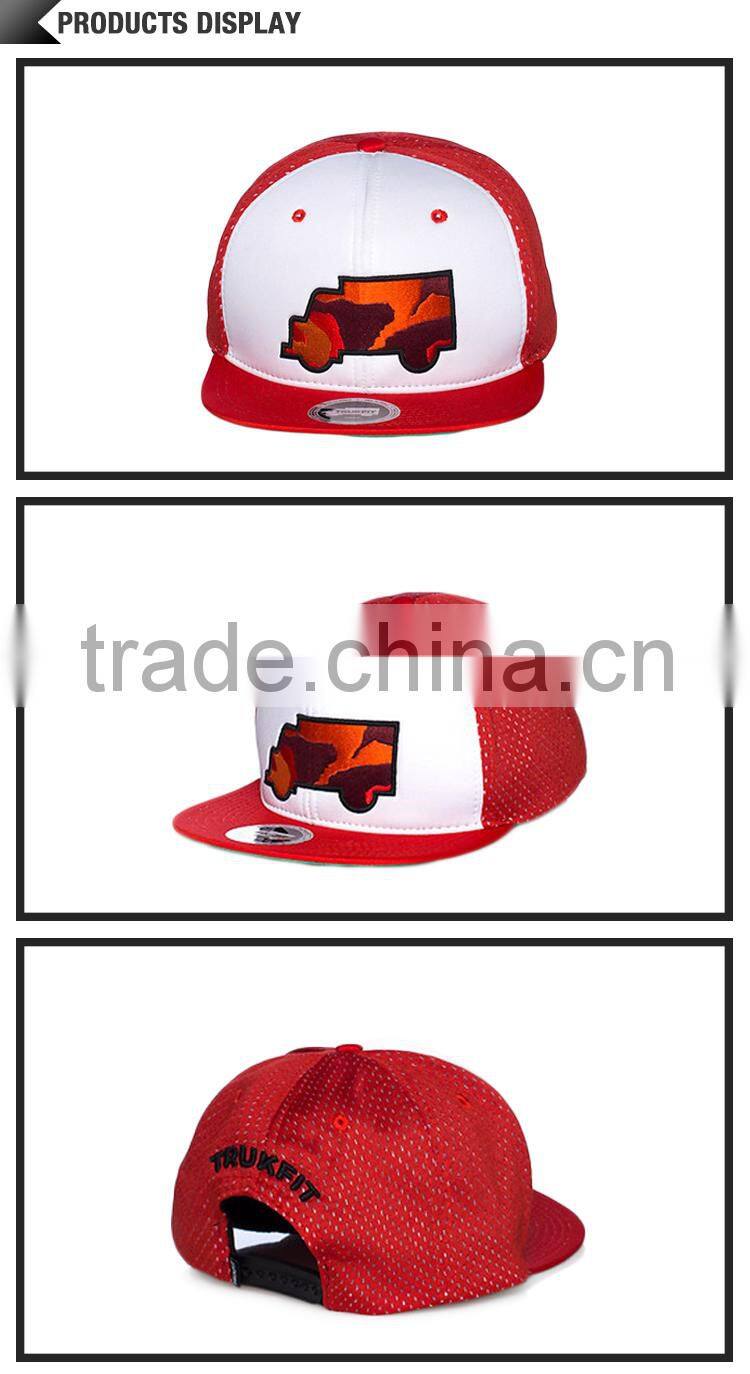 short red bill car logo mesh trukfit snapback cap
