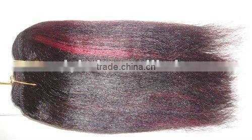 New Fashion Human Hair Weaving Yaki PERM 8''