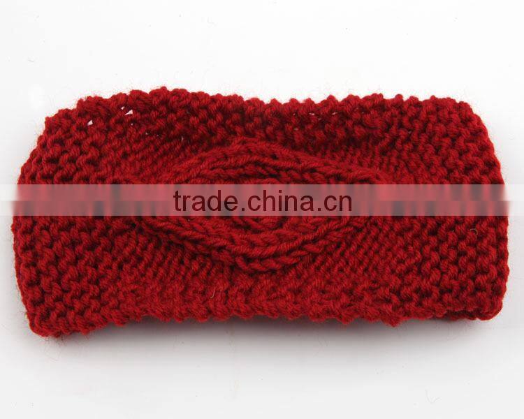 Hand Knitting Eye Style Warm Keeping Fashion Lady Headband Hairband For Women