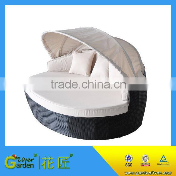 promotional patio leisure outdoor wicker sofa canopy