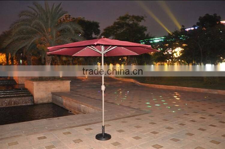 Beach Umbrella Hand Open Personalized Light Led Circular Roman Outdoor Umbrella