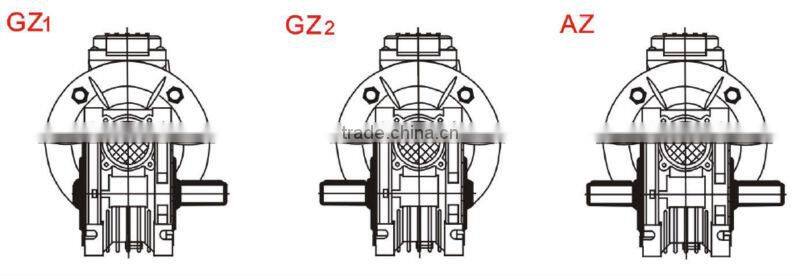 NMRV063 Speed reducer gear motor transmission with 550w electric dc motor