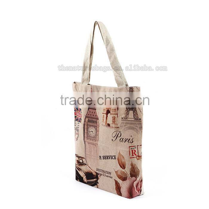 Custom Logo Promotional Shopping Custom Burlap Bag