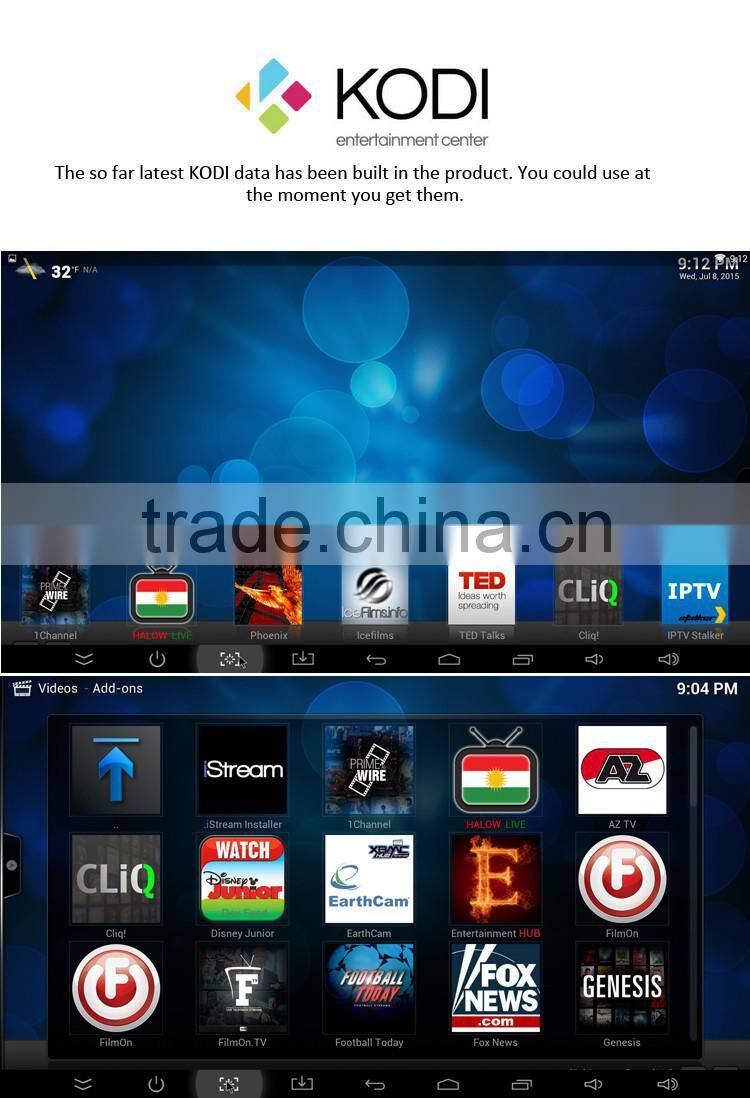 T95 Amlogic S905 4k M8 Android TV Box , Quad core TV Android Box with Android 5.1 OS, Kodi16.0 install Free Movies TV Box