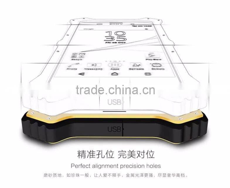 Love Mei MK2 Series Metal Aluminum Phone Cases Cover Flip Leather Shockproof Case For Sony Xperia Z5 TB-0152