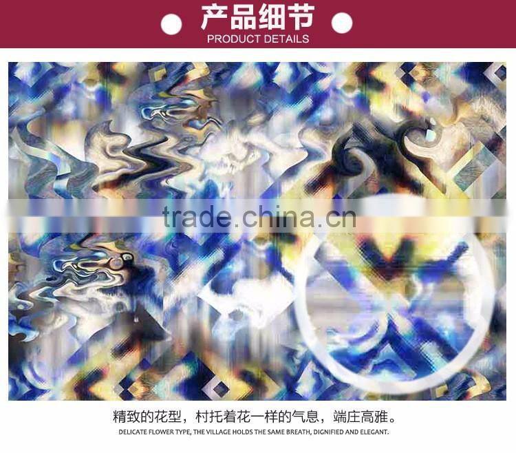 soft 100% payon printed fabric