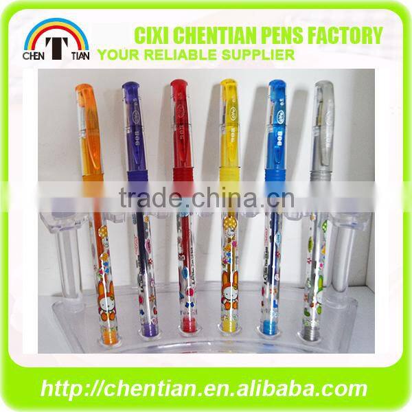 Alibaba China Supplier Colorful Glitter Ink Pen