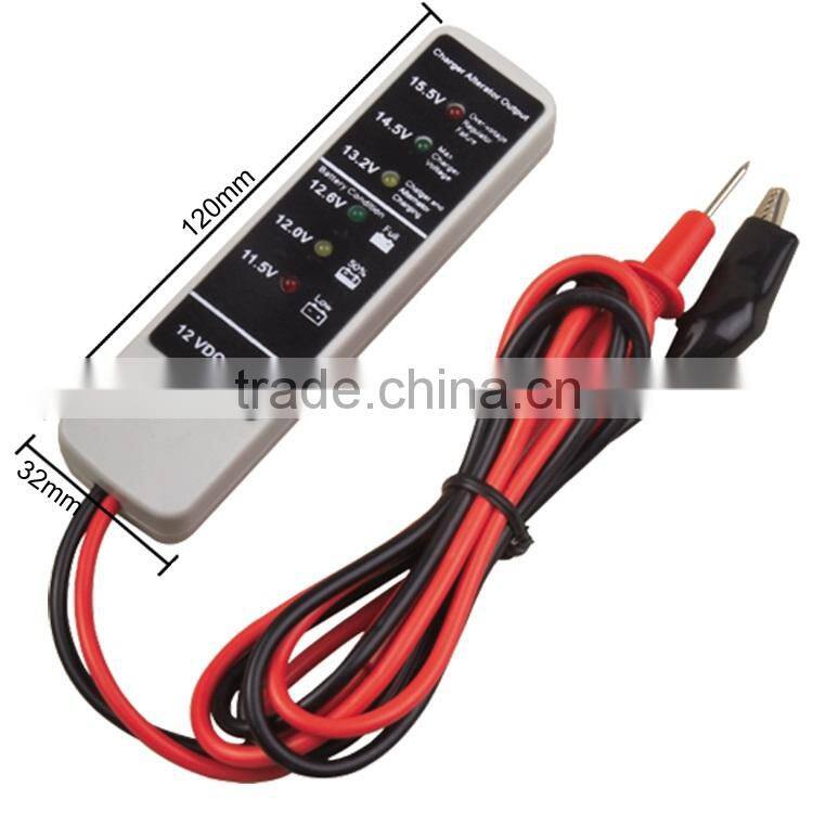 12Voltage Automotive Battery and Alternator Voltage Tester with 6 LED Indicators, Automotive Circuit Multi-Tester,AMT-61002