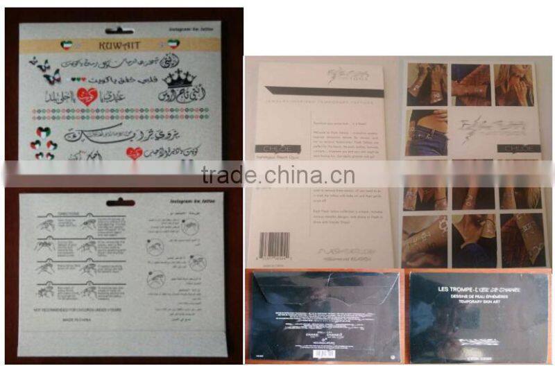 Men Body Tattoos Flash Waterproof Disposable Golden Tattoo Sticker Water Transfer Temporary Tattoo Wholesale Customized